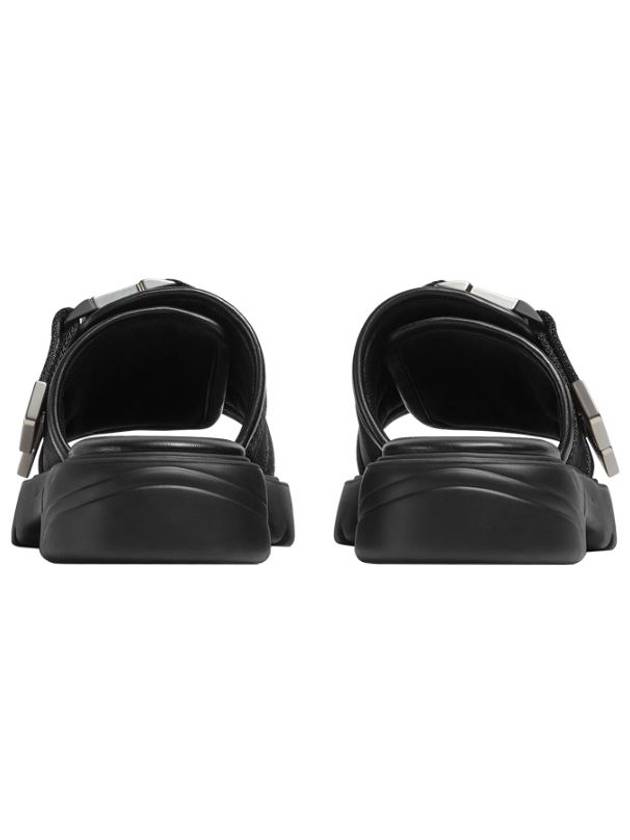 Flash Padded Nylon Slippers Black - BOTTEGA VENETA - BALAAN.