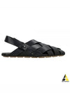 Alfie Intrecciato Leather Mule Sandals Black - BOTTEGA VENETA - BALAAN 2