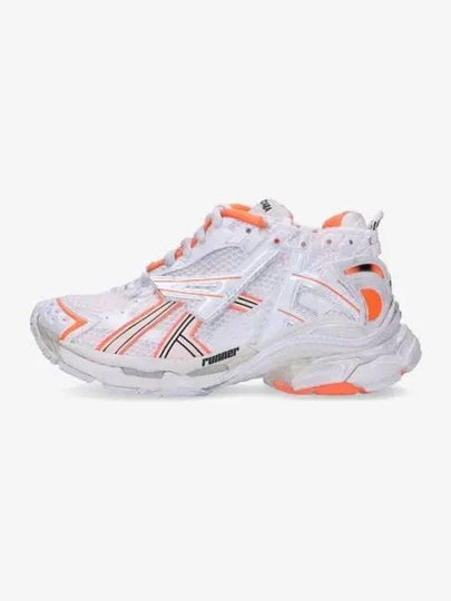 Runner Low-Top Sneakers White Orange - BALENCIAGA - BALAAN 2