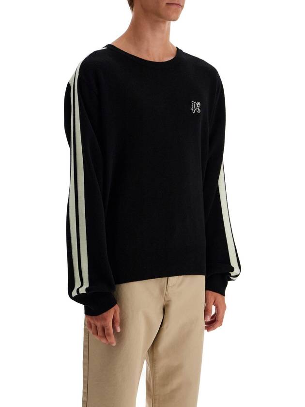 Palm Angels Monogram Track Sweatshirt Black - PALM ANGELS - BALAAN 3