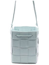 Intrecciato Cassette Small Bucket Bag Teal Washed - BOTTEGA VENETA - BALAAN.