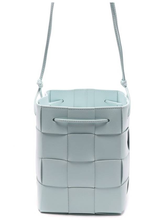 Intrecciato Cassette Small Bucket Bag Teal Washed - BOTTEGA VENETA - BALAAN 5