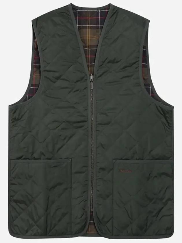 Quilted Waistcoat Zip In Liner Vest Olive - BARBOUR - BALAAN 6