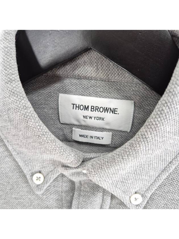 Three Stripes Armband PK Shirt Gray Size 2 - THOM BROWNE - BALAAN 3