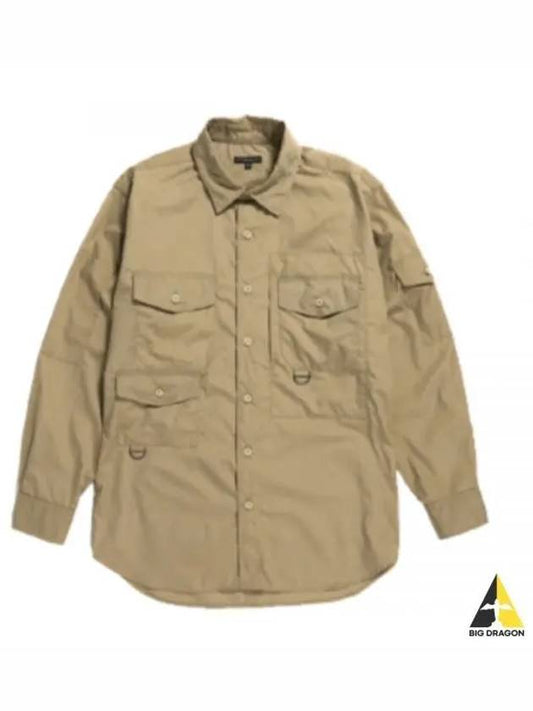 Trail Shirt A Khaki Lt Weight PC Poplin 23F1A026 NQ062 CT251 Light - ENGINEERED GARMENTS - BALAAN 1