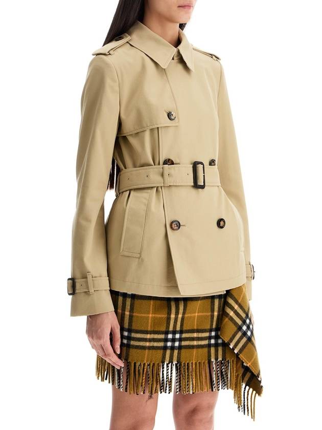 short trench coat with belt - BURBERRY - BALAAN 2