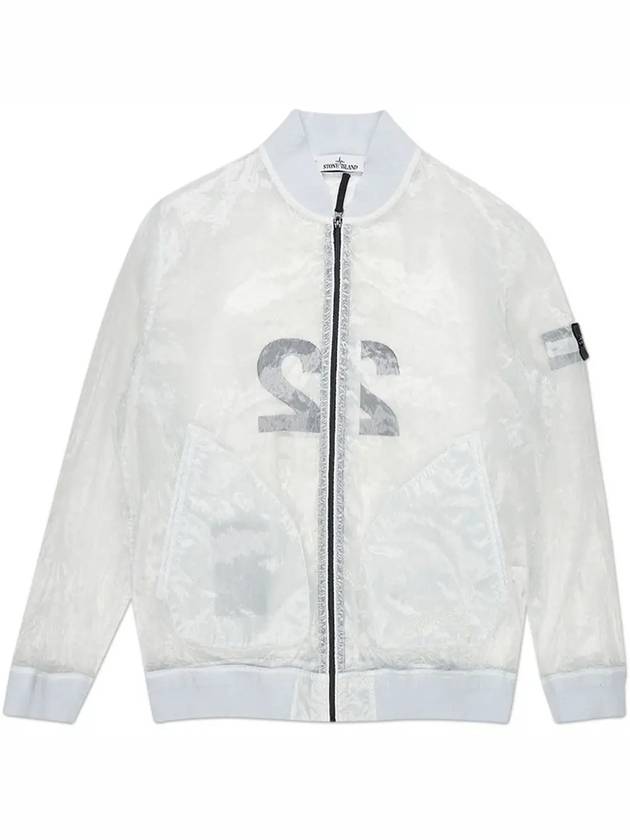 Men's Waffen Piatina Transparent Bomber Jacket Ice - STONE ISLAND - BALAAN 3