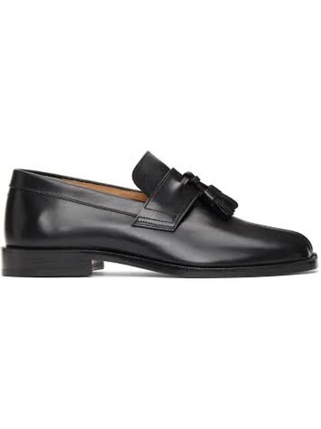 Tabi Embroidery Decorated Loafers Black - MAISON MARGIELA - BALAAN 1