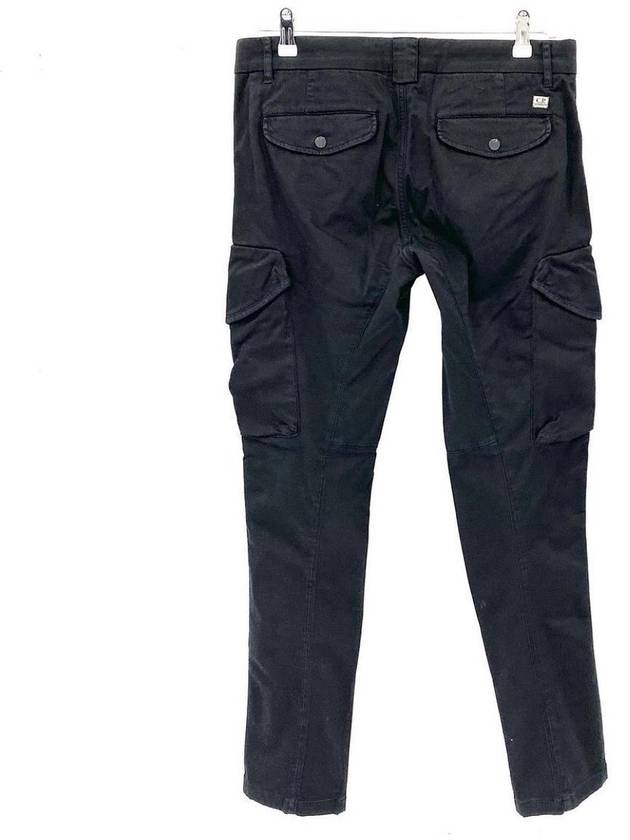 Men's Lens Wappen Stretch Cargo Straight Pants Black - CP COMPANY - BALAAN 5