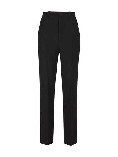 Light wool crepe straight pants black - GUCCI - BALAAN 2