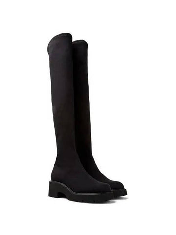 Milah Tencel Lyocell Long Boots Black - CAMPER - BALAAN 1