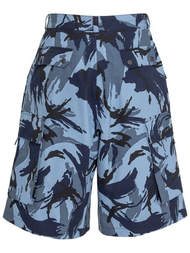 camo print bermuda cargo shorts blue - KENZO - BALAAN 3