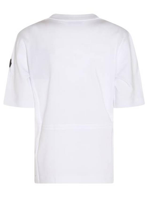 Embossed Logo Short Sleeve T-Shirt White - MONCLER - BALAAN 4