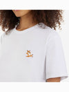 Chillax Fox Patch Classic Short Sleeve T-Shirt White - MAISON KITSUNE - BALAAN 6