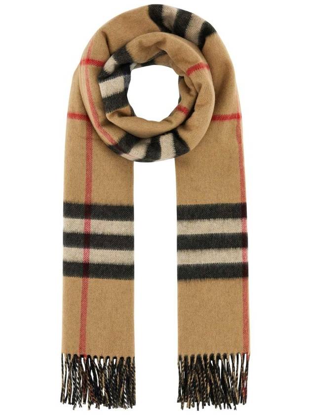 Check Reversible Cashmere Muffler Archive Beige - BURBERRY - BALAAN 3