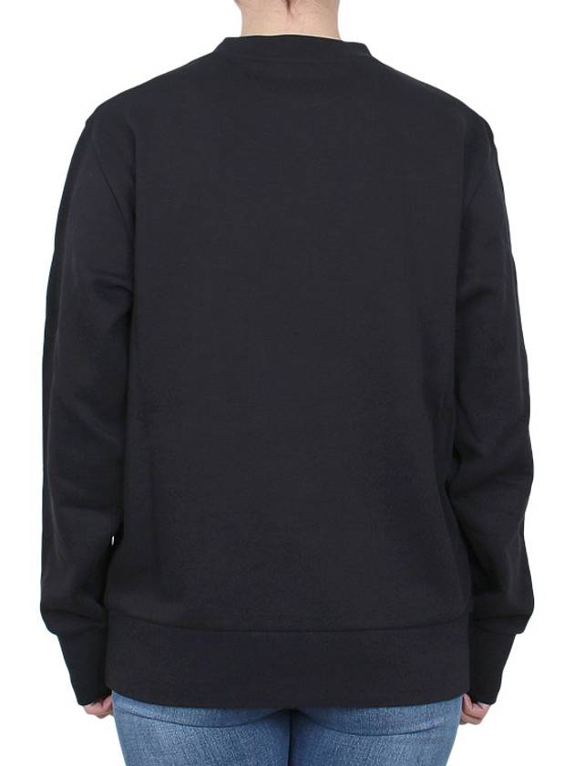 Crystal Logo Sweatshirt Black - MONCLER - BALAAN 5