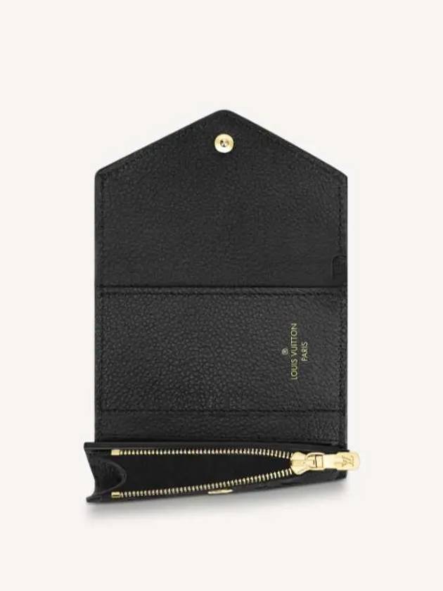 Monogram Empreinte Zoé Tri Fold Half Wallet Black - LOUIS VUITTON - BALAAN.