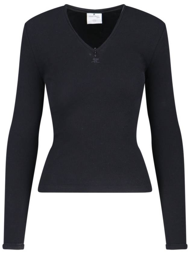 Courrèges Sweaters Black - COURREGES - BALAAN 1