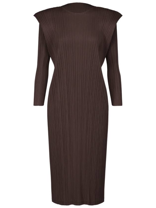 Monthly Color September Long Dress Dark Brown - ISSEY MIYAKE - BALAAN 2