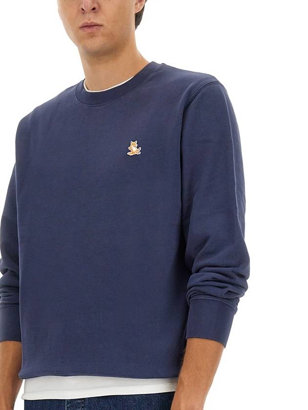 Chillax Patch Regular Sweatshirt Eclipse Blue - MAISON KITSUNE - BALAAN 5