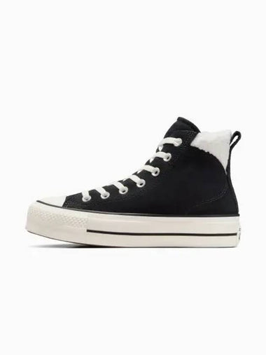 Chuck Taylor All Star Puff Lift Cozy Platform High Top Sneakers Black - CONVERSE - BALAAN 1