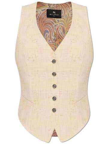 Etro Vest, Women's, Cream - ETRO - BALAAN 1