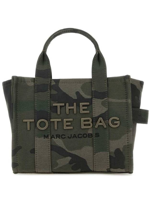 The Camo Jacquard Small Tote Bag Green - MARC JACOBS - BALAAN 2