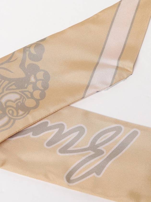 Skinny Ivy Silk Scarf Flax - BURBERRY - BALAAN 4