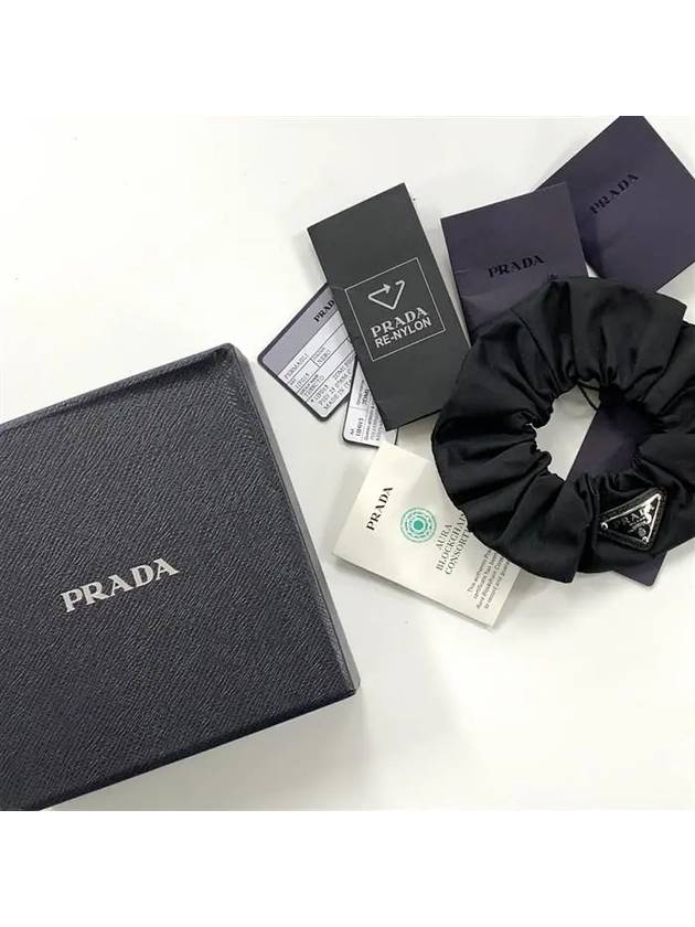 Re-Nylon Scrunch Black Silver - PRADA - BALAAN 7