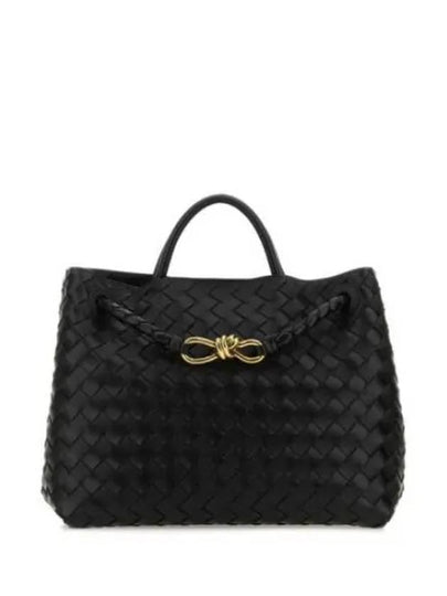 Andiamo Medium Tote Bag Black - BOTTEGA VENETA - BALAAN 2