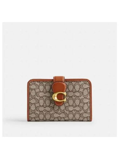 Tabby Medium Wallet in Jacquard CM508 B4TA7 - COACH - BALAAN 1