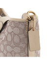 Tali bucket bag in signature jacquard CA113 STONE IVORY - COACH - BALAAN 8