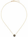 Kira Enamel Pendant Necklace Tory Gold Black - TORY BURCH - BALAAN 4