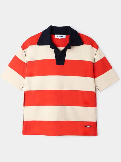 Magliaunita Stripe Polo Shirt Cream Orange - SUNNEI - BALAAN 2