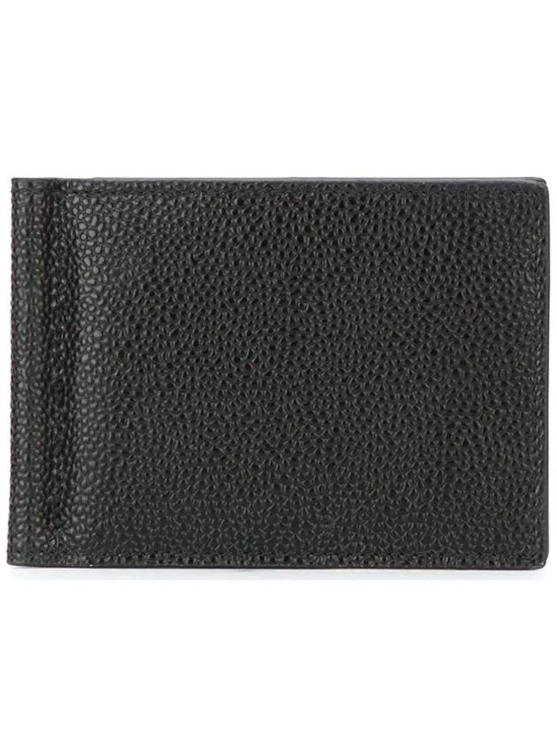 Men's Three Stripes Tab Classic Money Clip Card Wallet Black - THOM BROWNE - BALAAN 2