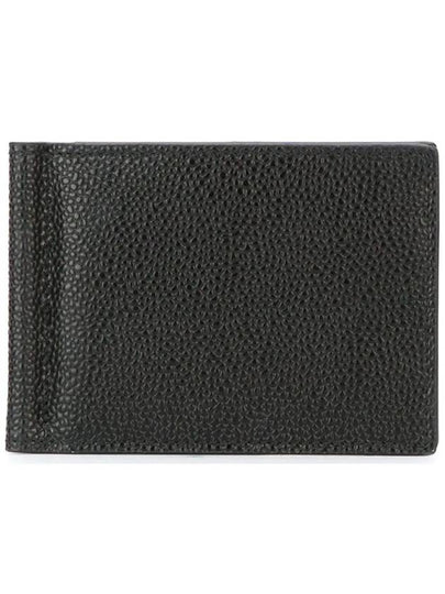 Men's Three Stripes Tab Classic Money Clip Card Wallet Black - THOM BROWNE - BALAAN 2