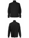 Funnel Neck Pleated Jacket Brown - ISSEY MIYAKE - BALAAN 5