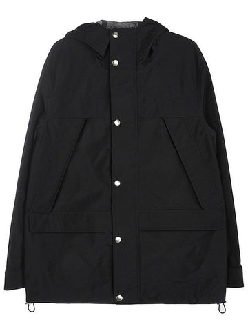 Heart Logo Hooded Jacket Black - AMI - BALAAN 1