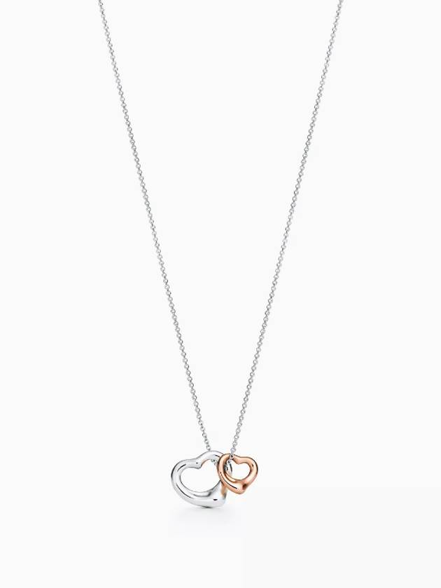 Open Heart Necklace Silver - TIFFANY & CO. - BALAAN 3