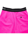 Logo Band Bermuda Shorts Pink - MSGM - BALAAN.