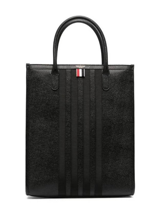 4 Bar Leather Tote Bag MAG445A00198 - THOM BROWNE - BALAAN 1