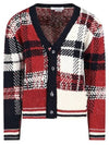 Donegal Tartan Check Cardigan - THOM BROWNE - BALAAN 2