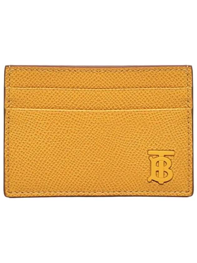 TB Grainy Leather Card Wallet Marigold - BURBERRY - BALAAN 3