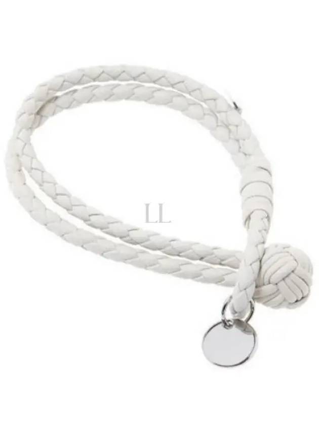 Intrecciato Double Weaving Bracelet White - BOTTEGA VENETA - BALAAN 2