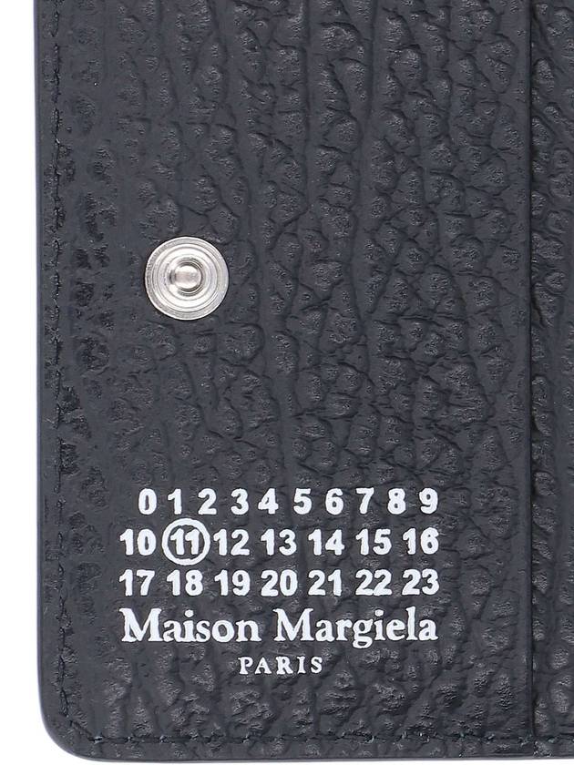 4 Stitch Keyring Card Wallet Black - MAISON MARGIELA - BALAAN 5