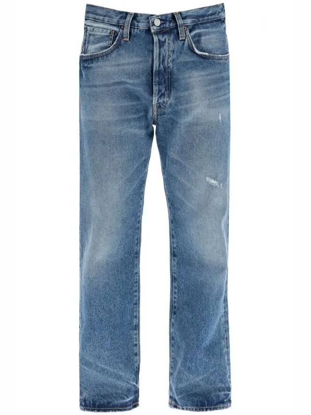 Men's Pocket Vintage Washed Denim Jeans Blue - ACNE STUDIOS - BALAAN.