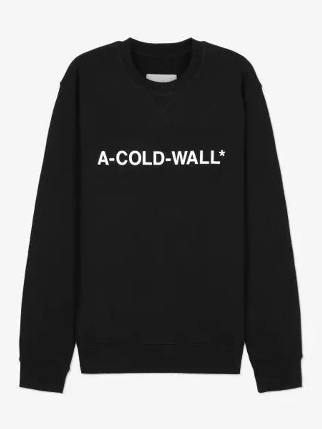 A COLD WALL Essential Logo Sweatshirt Black ACWMW082BLACK - A-COLD-WALL - BALAAN 1