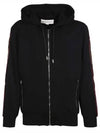 Logo Tab Zip-Up Hoodie Black - ALEXANDER MCQUEEN - BALAAN 2