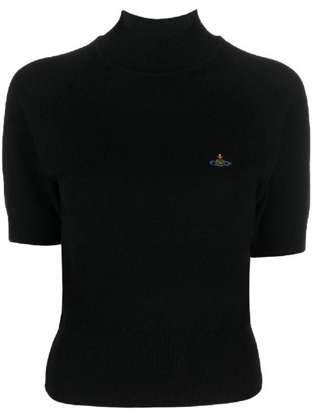 Women's Wool Silk Knit Top Black - VIVIENNE WESTWOOD - BALAAN 1