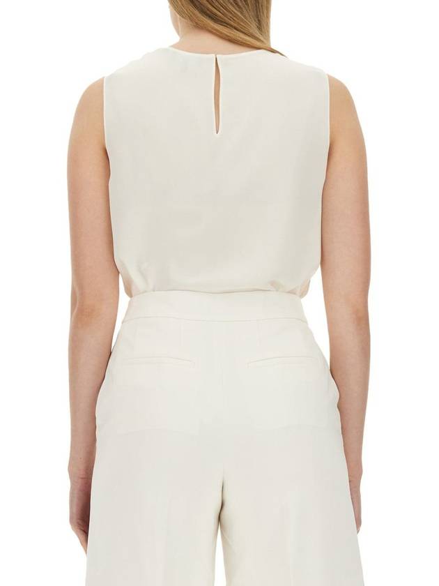 Silk Georgette Sleeveless White - THEORY - BALAAN 4